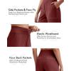 imageG4Free EverGoing Womens Athletic Shorts High Waisted 5 Running Yoga Summer Casual Shorts with PocketsDark Burgundy