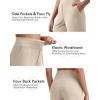 imageG4Free EverGoing Womens Athletic Shorts High Waisted 5 Running Yoga Summer Casual Shorts with PocketsLight Khaki