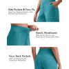 imageG4Free EverGoing Womens Athletic Shorts High Waisted 5 Running Yoga Summer Casual Shorts with PocketsTurquoise