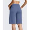 imageG4Free EverGoing Womens Bermuda Shorts with Pockets 10  Knee Length Athletic Casual Long ShortsDenim Blue