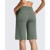 imageG4Free EverGoing Womens Bermuda Shorts with Pockets 10  Knee Length Athletic Casual Long ShortsGray Sage