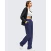 imageG4Free Flurrylux Womens Fleece Lined Straight Leg Sweatpants Cotton Warm Lounge Pants with PocketsRoyal Blue