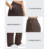 imageG4Free Flurrylux Womens Fleece Lined Straight Leg Sweatpants Cotton Warm Lounge Pants with PocketsTerracotta Brown