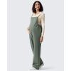 imageG4Free Maternity Jumpsuits Adjustable Strap Overalls Pregnancy Wide Leg Rompers with PocketsGray Sage