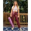 imageG4Free ShiftReady Yoga Pants Women High Waist Dress Work Pants with Pockets Straight Leg Business Casual Trousers 283032Dark Burgundy