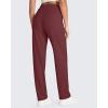 imageG4Free ShiftReady Yoga Pants Women High Waist Dress Work Pants with Pockets Straight Leg Business Casual Trousers 283032Dark Burgundy