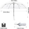 imageG4Free Small Clear Umbrella for Rain 42 Inch Women and Men Use Weddings Proms and Special Events Auto Open amp Close