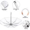 imageG4Free Small Clear Umbrella for Rain 42 Inch Women and Men Use Weddings Proms and Special Events Auto Open amp Close