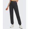 imageG4Free Womens Fleece Lined Workout Joggers with Pockets High Waisted Sweatpants Running Casual Outdoor Winter PantsBlack