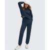 imageG4Free Womens Fleece Lined Workout Joggers with Pockets High Waisted Sweatpants Running Casual Outdoor Winter PantsDark Navy