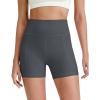imageG4Free BareFeel Biker Shorts for Women with Pockets High Waisted Workout Athletic Gym Legging Shorts 46Dark Grey