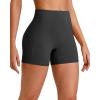 imageG4Free Barefeel Biker Shorts Women Tummy Control High Waisted No Front Seam Workout Gym Shorts with Pockets 4 6 8Black
