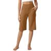 imageG4Free Capri Pants for Women 14 Knee Length Wide Leg Yoga Capris Dressy Casual Summer Crop Pants with PocketsCoca Mocha