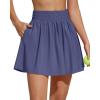 imageG4Free Chillwhisp High Waisted Tennis Skirts for Women  15 Flowy Golf Skort Athletic Inner Shorts with 4 PocketsDusky Purple