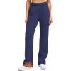 imageG4Free Flurrylux Womens Fleece Lined Straight Leg Sweatpants Cotton Warm Lounge Pants with PocketsRoyal Blue