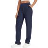 imageG4Free ShiftReady Yoga Pants Women High Waist Dress Work Pants with Pockets Straight Leg Business Casual Trousers 283032Dark Blue
