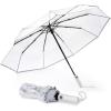 imageG4Free Small Clear Umbrella for Rain 42 Inch Women and Men Use Weddings Proms and Special Events Auto Open amp Close