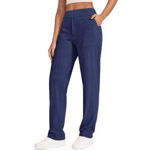 imageG4Free ShiftReady Yoga Pants Women High Waist Dress Work Pants with Pockets Straight Leg Business Casual Trousers 283032Royal Blue