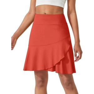 imageG4Free womens Pleated20rust Orange