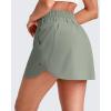 imageG4Free A Line Golf Skirts for Women 15 Elastic High Waisted Tennis Skorts Soft Casual Athletic Inner Shorts 4 PocketsGray Olive