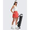 imageG4Free A Line Golf Skirts for Women 15 Elastic High Waisted Tennis Skorts Soft Casual Athletic Inner Shorts 4 PocketsRust Orange