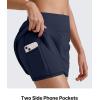 imageG4Free BareFeel 15 Golf Skirts for Women High Waisted A Line Casual Athletic Skorts Inner Shorts with 2 PocketsDark Navy