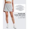 imageG4Free BareFeel 15 Golf Skirts for Women High Waisted A Line Casual Athletic Skorts Inner Shorts with 2 PocketsGrey