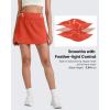 imageG4Free BareFeel 15 Golf Skirts for Women High Waisted A Line Casual Athletic Skorts Inner Shorts with 2 PocketsRust Orange