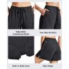 imageG4Free Chillwhisp Split Running Shorts for Women 3 Builtin Shorts for Athletic Workout GymBlackBlack