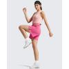 imageG4Free Chillwhisp Split Running Shorts for Women 3 Builtin Shorts for Athletic Workout GymRosy Pink