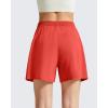 imageG4Free Chillwhisp Split Running Shorts for Women 3 Builtin Shorts for Athletic Workout GymRust Orange