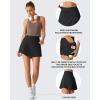 imageG4Free Drawstring Golf Skirts for Women  15 Athletic Curved Hem Tennis Skort Casual Skorts Inner Shorts with Ball PocketBlack