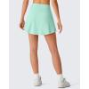 imageG4Free Drawstring Golf Skirts for Women  15 Athletic Curved Hem Tennis Skort Casual Skorts Inner Shorts with Ball PocketMint