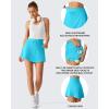 imageG4Free Drawstring Golf Skirts for Women  15 Athletic Curved Hem Tennis Skort Casual Skorts Inner Shorts with Ball PocketSky Blue