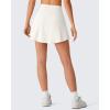 imageG4Free Drawstring Golf Skirts for Women  15 Athletic Curved Hem Tennis Skort Casual Skorts Inner Shorts with Ball PocketWhite