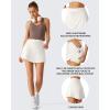 imageG4Free Drawstring Golf Skirts for Women  15 Athletic Curved Hem Tennis Skort Casual Skorts Inner Shorts with Ball PocketWhite