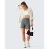 imageG4Free EverGoing Athletic Shorts for Women  5 High Waisted Wide Leg Casual Shorts with PocketsGray Sage