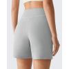 imageG4Free EverGoing Athletic Shorts for Women  5 High Waisted Wide Leg Casual Shorts with PocketsLight Gray