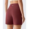 imageG4Free EverGoing Athletic Shorts for Women  5 High Waisted Wide Leg Casual Shorts with PocketsWine