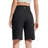 imageG4Free EverGoing Bermuda Shorts for Women 10  High Waisted Knee Length Athletic Casual Shorts with PocketsBlack