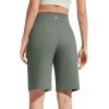 imageG4Free EverGoing Bermuda Shorts for Women 10  High Waisted Knee Length Athletic Casual Shorts with PocketsGray Sage