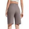 imageG4Free EverGoing Bermuda Shorts for Women 10  High Waisted Knee Length Athletic Casual Shorts with PocketsTaupe