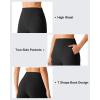 imageG4Free EverGoing Womens Athletic Shorts 6  High Waisted Wide Leg Dressy Casual Shorts with PocketsBlack