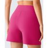 imageG4Free EverGoing Womens Athletic Shorts 6  High Waisted Wide Leg Dressy Casual Shorts with PocketsHot Pink
