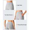 imageG4Free EverGoing Womens Athletic Shorts 6  High Waisted Wide Leg Dressy Casual Shorts with PocketsLight Gray