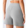 imageG4Free EverGoing Womens Athletic Shorts 6  High Waisted Wide Leg Dressy Casual Shorts with PocketsLight Gray