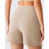 imageG4Free EverGoing Womens Athletic Shorts 6  High Waisted Wide Leg Dressy Casual Shorts with PocketsLight Khaki