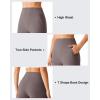 imageG4Free EverGoing Womens Athletic Shorts 6  High Waisted Wide Leg Dressy Casual Shorts with PocketsTaupe