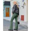 imageG4Free Fleece Lined Leggings Women Yoga Dress Pants with 4 Pockets Stretchy Work Pants Business Casual 293133Dark Forest Green