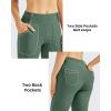 imageG4Free Fleece Lined Leggings Women Yoga Dress Pants with 4 Pockets Stretchy Work Pants Business Casual 293133Dark Forest Green